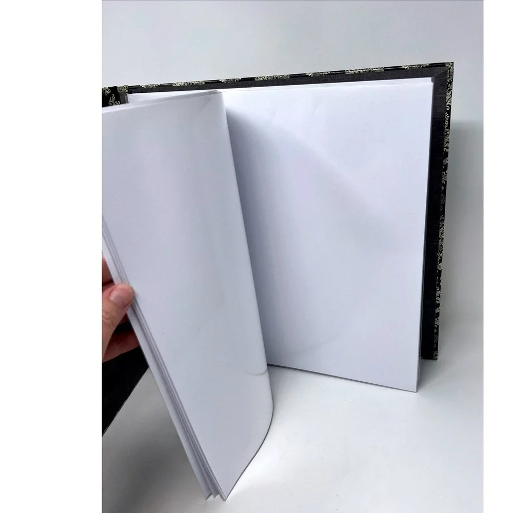 12x12 Black Gold Damask Scrapbook Album Refillable Expandable Pages Photo Book